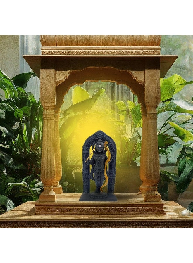 Xtore Divine 6-Inch Ram Lalla Idol - Handcrafted Poly Resin Statue for Home Decor and Worship | Ram Lalla 3D dol Statue Showpiece Murti - Image 3