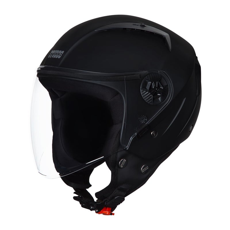 STUDDS Vogue ISI Certified Open Face Motorcycle Helmet for Men and Women with Clear Visor - Image 4