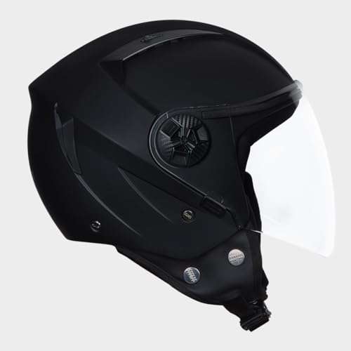 STUDDS Vogue ISI Certified Open Face Motorcycle Helmet for Men and Women with Clear Visor - Image 2