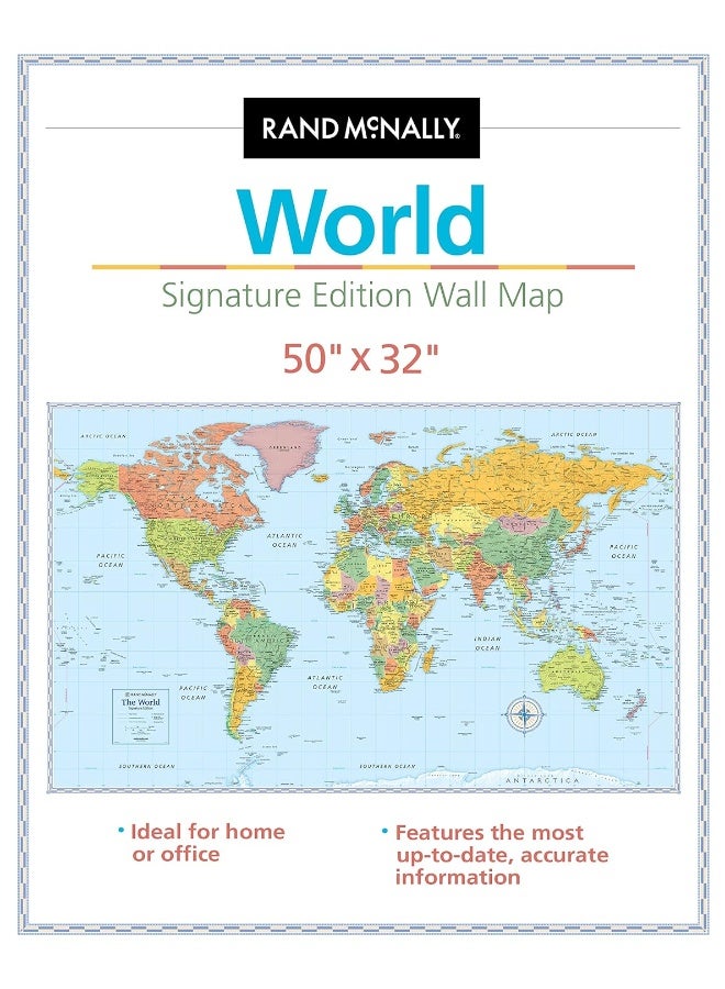Rand McNally Signature Edition World Wall Map: Fol - Image 2