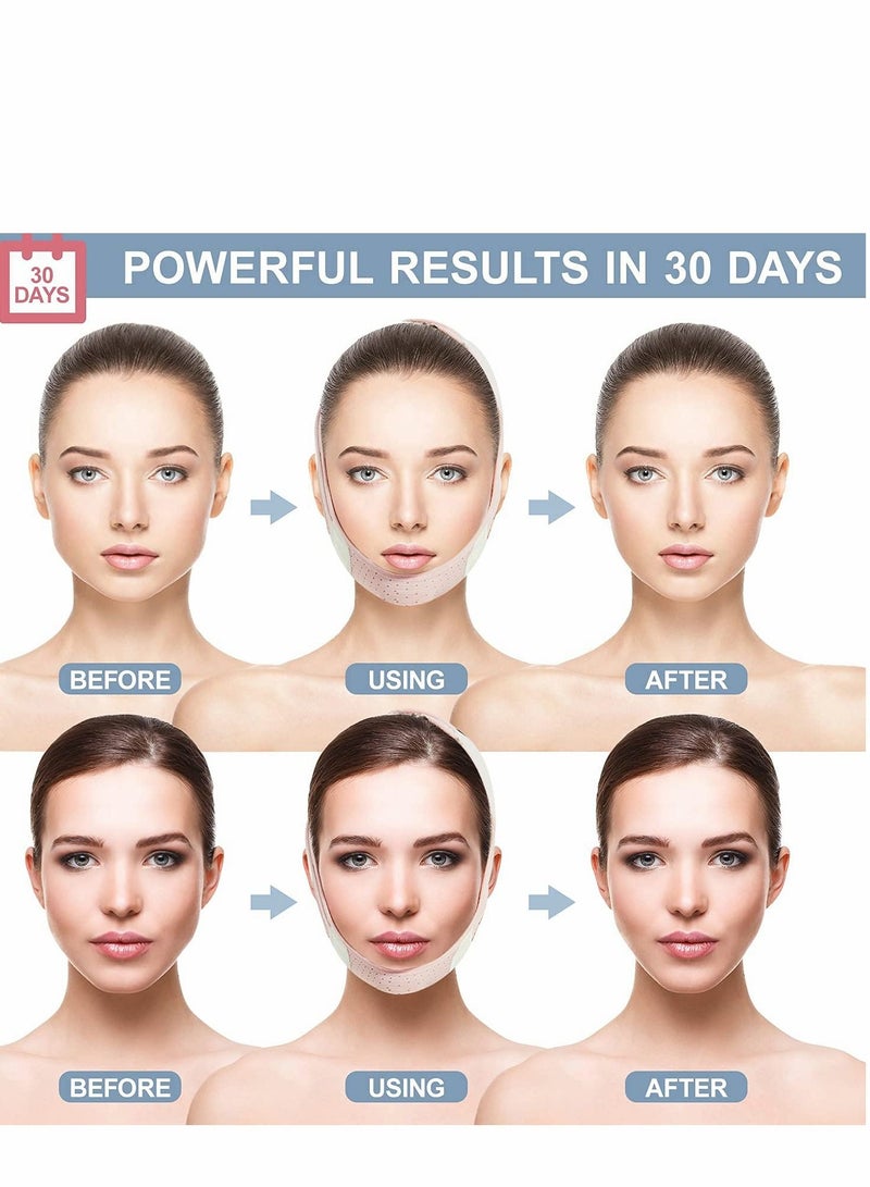 KASTWAVE Facelift Band, Double Chin Reducer, KASTWAVE V-Line Lifting Mask Ladies and Men's Chin Strap, Lifting Firming Facial Plastic Shaping Band - Image 2