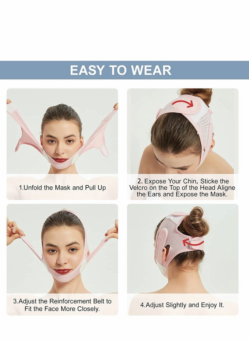 KASTWAVE Facelift Band, Double Chin Reducer, KASTWAVE V-Line Lifting Mask Ladies and Men's Chin Strap, Lifting Firming Facial Plastic Shaping Band - Image 3
