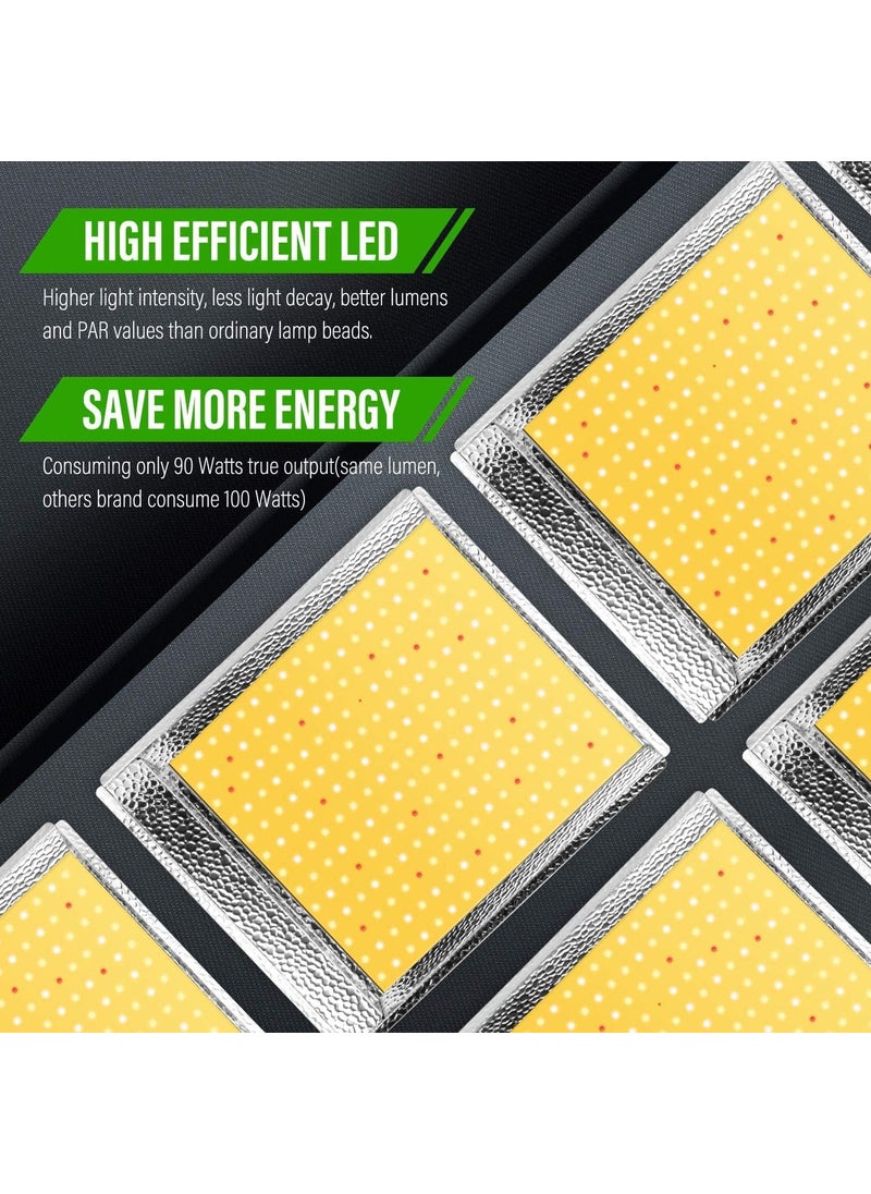 iPower iPower 2024 600W LED Grow Light Sunlike Full Spectrum Plants Lamp for Hydroponic Greenhouse Indoor Seeding Veg and Bloom 4x4 Coverage  - Image 2
