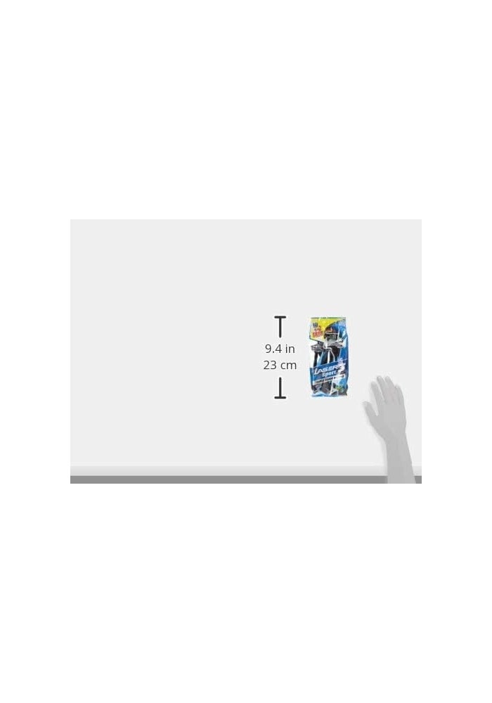 LASER شفرات حلاقة ليزر سبورت 3 ثلاثية الشفرة القابلة للتصرف مع الألوة وفيتامين E - 14 قطعة - Image 2