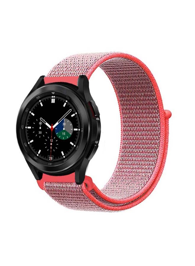 Perfii Nylon Replacement Band For Samsung Galaxy Watch4 Hot Pink - Image 2