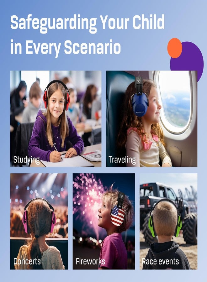 Vanderfields Kids Ear Protection - Age 3-16 - 26dB - Noise Canceling Headphones - Ear Muffs for Children - Earmuffs for Autism, Boys & Girls - Image 5
