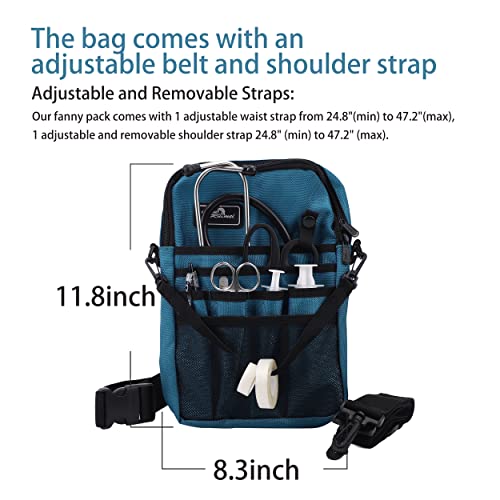 YOURUIMEI Nurse Belt Organizer PouchMedical Fanny Pack for NursesNurse Fanny Pack with Stethoscope HolderYRHSKBHLL - Image 3
