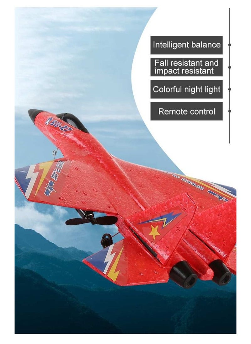 AROAQ RC Foam Aircraft Remote Control Airplane Foam Toys for Children SU27 Red  - Image 2