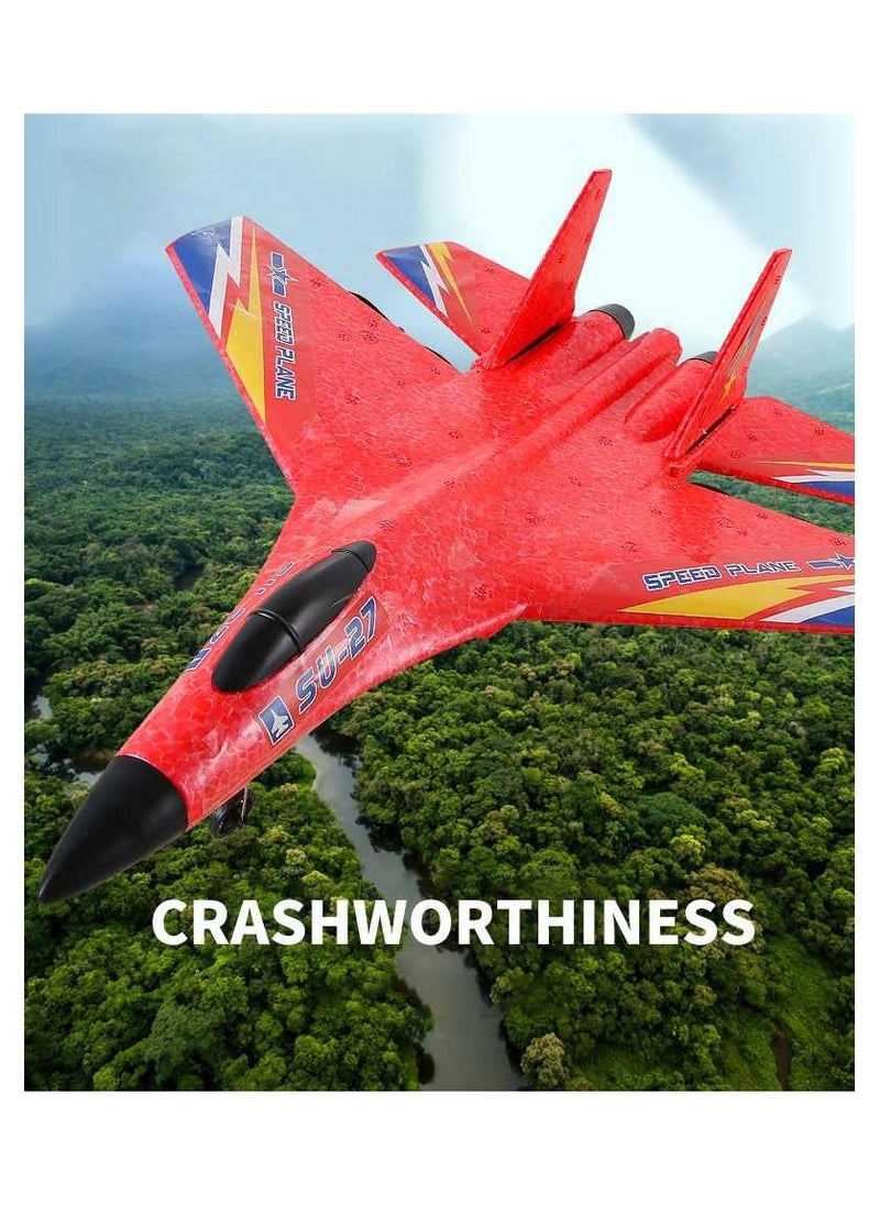 AROAQ RC Foam Aircraft Remote Control Airplane Foam Toys for Children SU27 Red  - Image 4