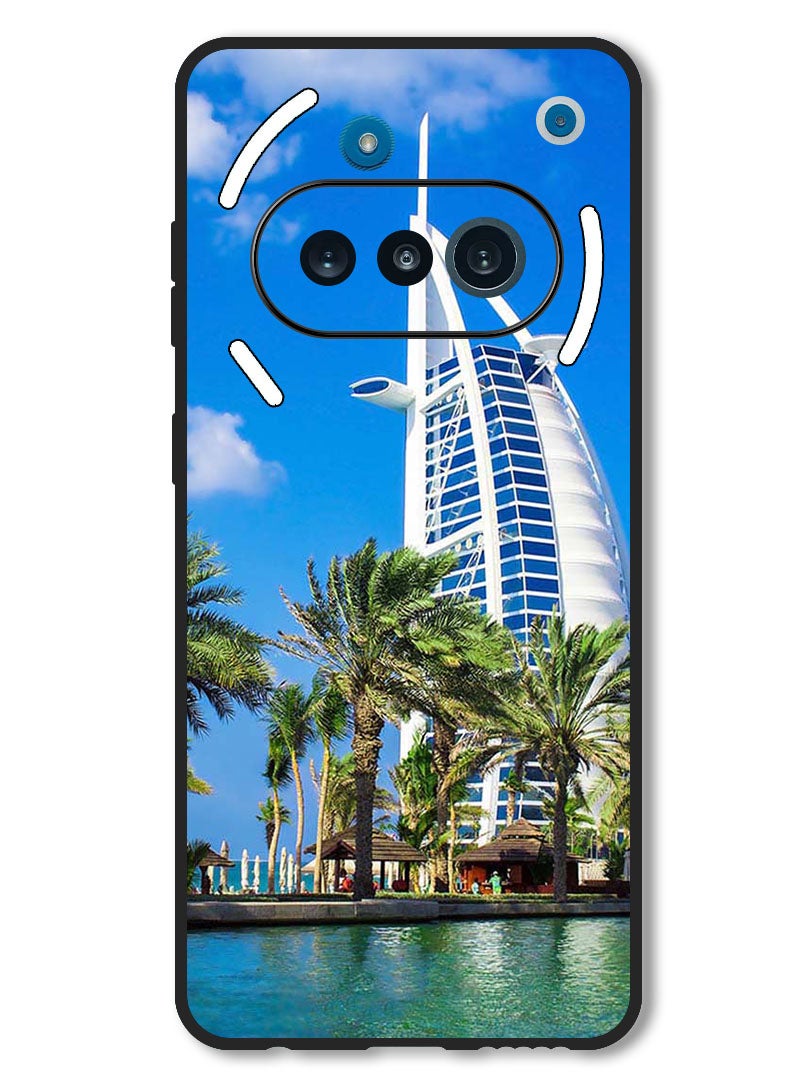 Theodor Case Compatible with Nothing Phone 3a Protection Shockproof Bumper Cover Dubai Tower - Image 1