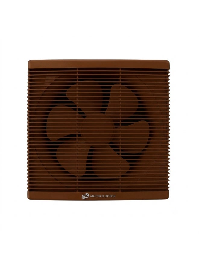Master Elektron ME-EX20 30W Exhaust Ventilation Fan, 20 cm, 1300 RPM, Quiet Operation, Energy-Efficient, for Bathroom and Kitchen, Brown