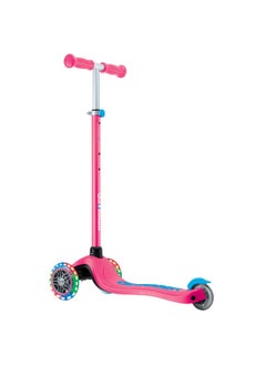 GLOBBER Globber Primo Plus Lights 3-wheel Kick Scooter in Fuchsia  - Image 1