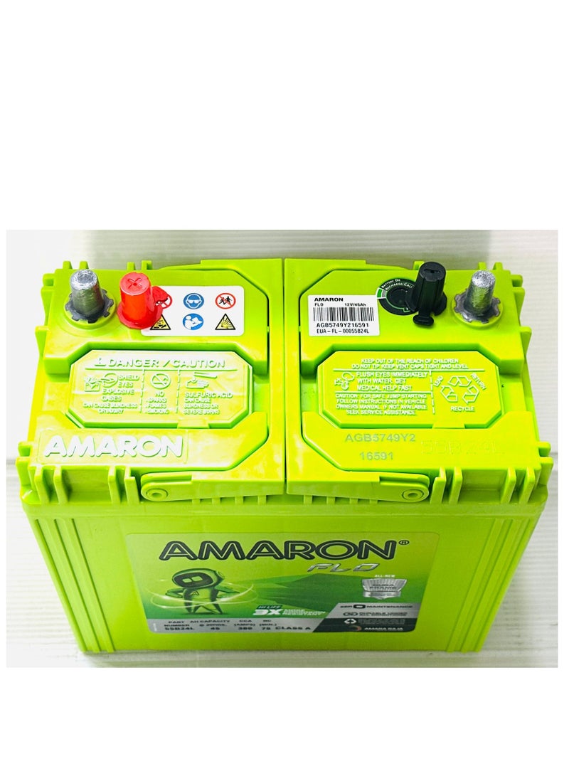 Amaron Car Battery 12V 45AH NS60L-MF (Trapped Terminal) - Image 3