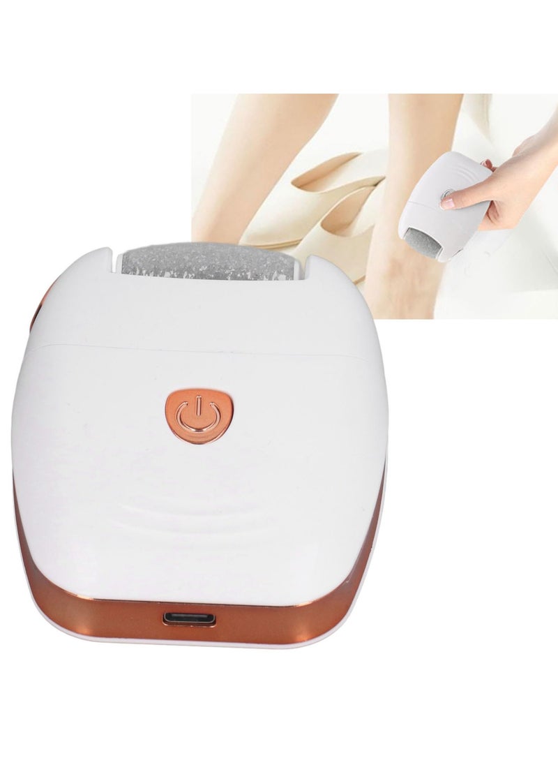 Excefore Electric Foot Scrubber, Adjustable 2 Gear Foot File, Rechargeable Professional Heel Repair, Callus Remover, Electric Callus Remover, pedicure tools for feet for Pedicure Home Use, Gold  - Image 1