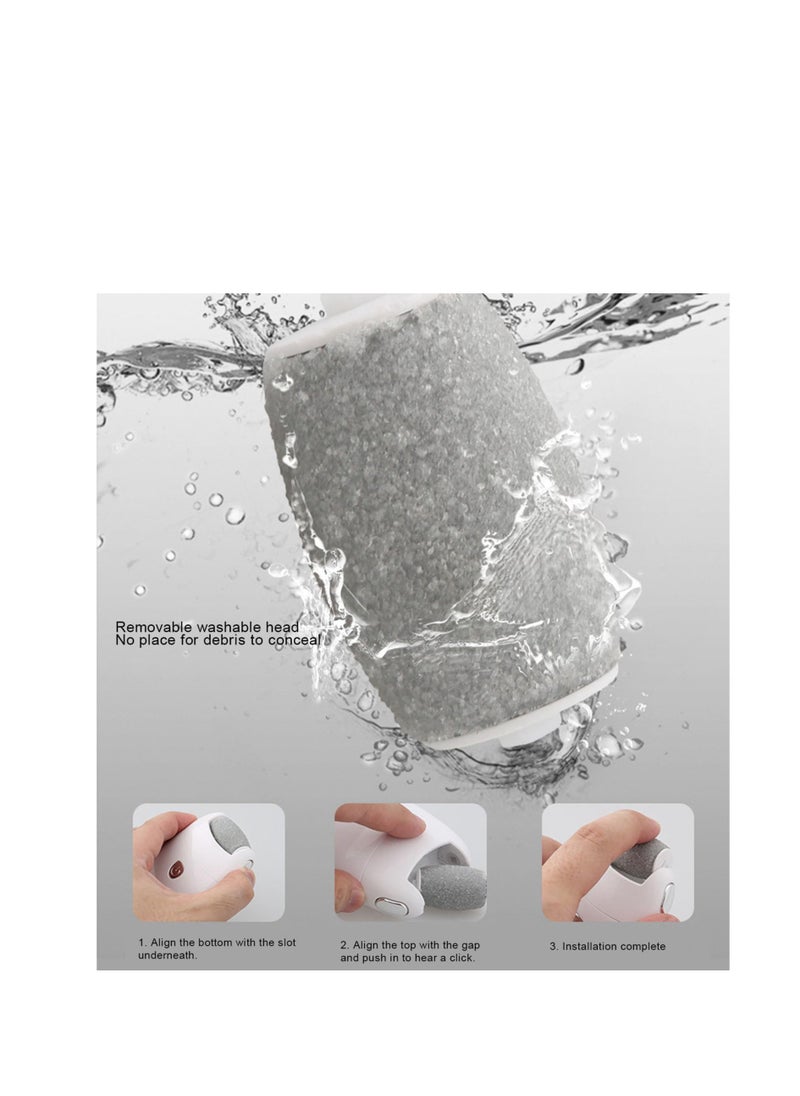 Excefore Electric Foot Scrubber, Adjustable 2 Gear Foot File, Rechargeable Professional Heel Repair, Callus Remover, Electric Callus Remover, pedicure tools for feet for Pedicure Home Use, Gold  - Image 4