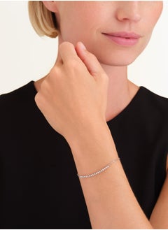 RoseField Rosefield Tennis Crystal Clear Bracelet Silver - JBTCS-J910  - Image 3