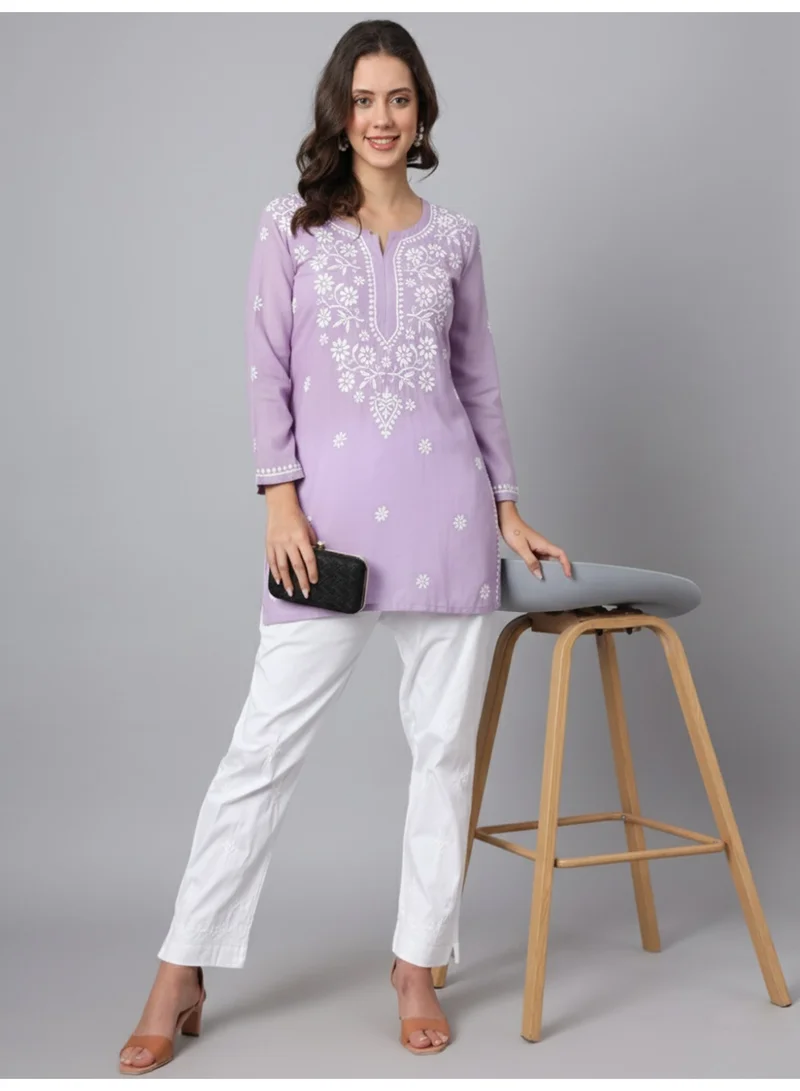 الايا كورتي موديل شيكانكاري مطرز يدويًا-AL3611