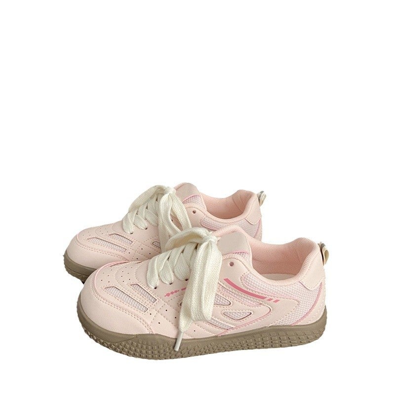 Women's Casual Sneakers White Thick Sole - Image 5