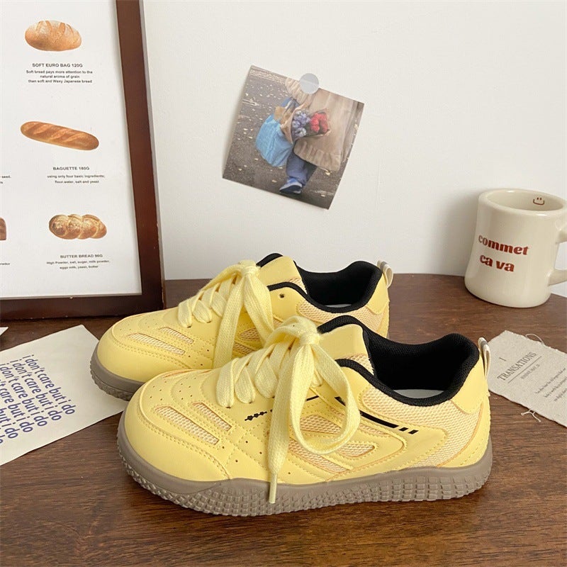 Women's Casual Sneakers White Thick Sole - Image 3