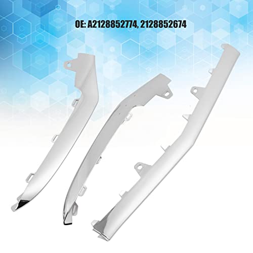 KIMISS Front Bumper Moulding Chrome Alloy Trim for EClass W212 Sport Facelift 20142016 (A2128852774,2128852674) - Image 3