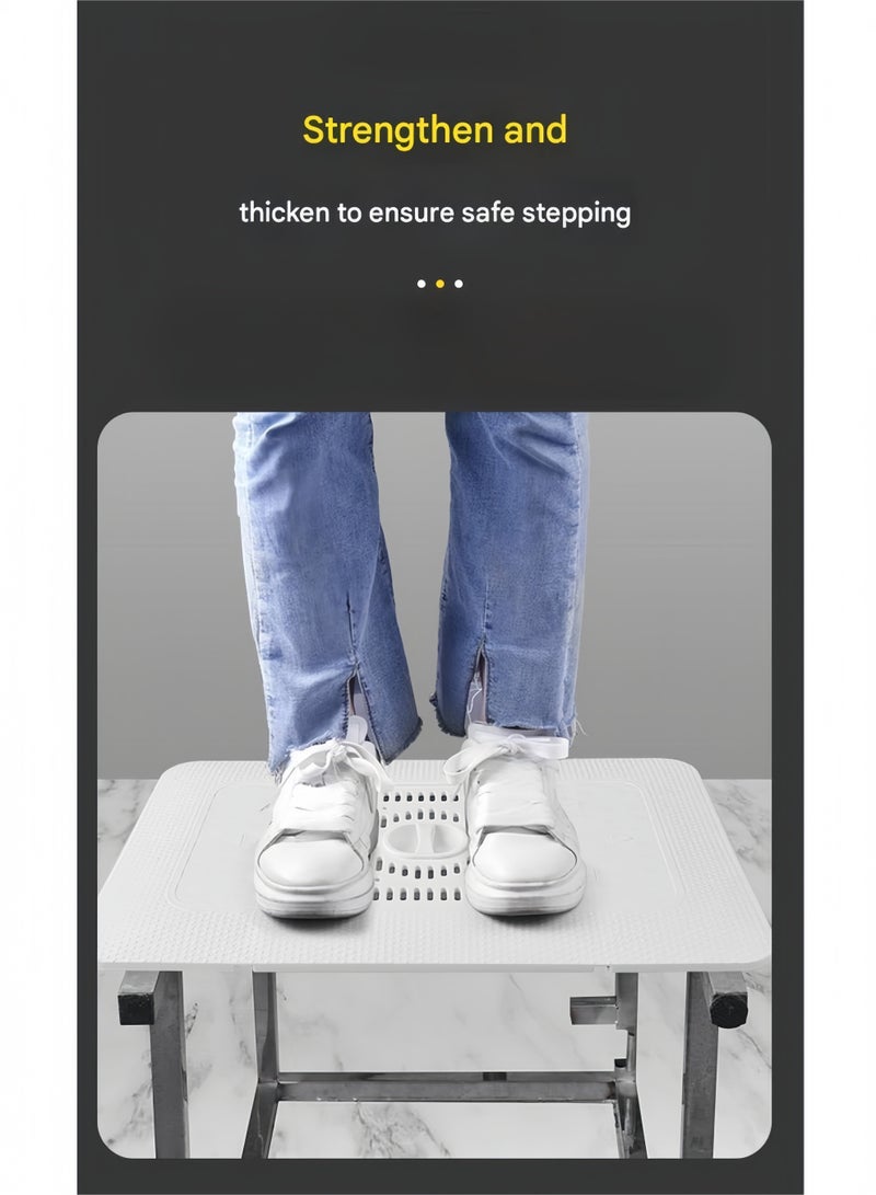 أنغولا باندا غطاء مرحاض القرفصاء، غطاء سميك لوعاء القرفصاء للمرحاض التركي/الآسيوي (أبيض) - Image 4