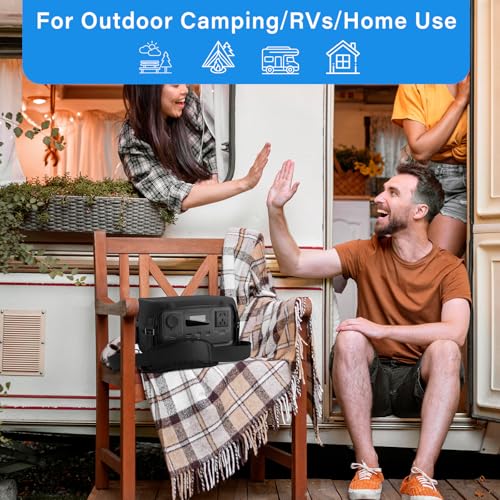 Xxerciz Carry Case Compatible with ECOFLOW River 2 Portable Power Station, Outdoor Hard Protective Shock Cover with Adjustable Shoulder Strap, Easy to Carry for Camping Fishing RV (Only Cover) - Image 2