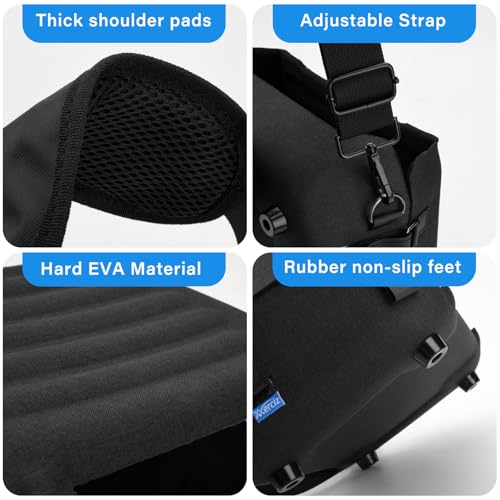 Xxerciz Carry Case Compatible with ECOFLOW River 2 Portable Power Station, Outdoor Hard Protective Shock Cover with Adjustable Shoulder Strap, Easy to Carry for Camping Fishing RV (Only Cover) - Image 5