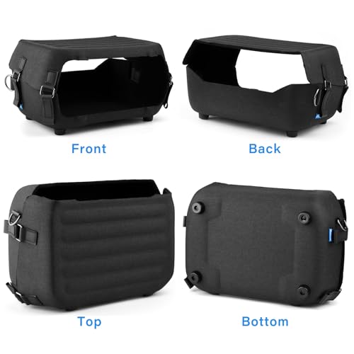 Xxerciz Carry Case Compatible with ECOFLOW River 2 Portable Power Station, Outdoor Hard Protective Shock Cover with Adjustable Shoulder Strap, Easy to Carry for Camping Fishing RV (Only Cover) - Image 4