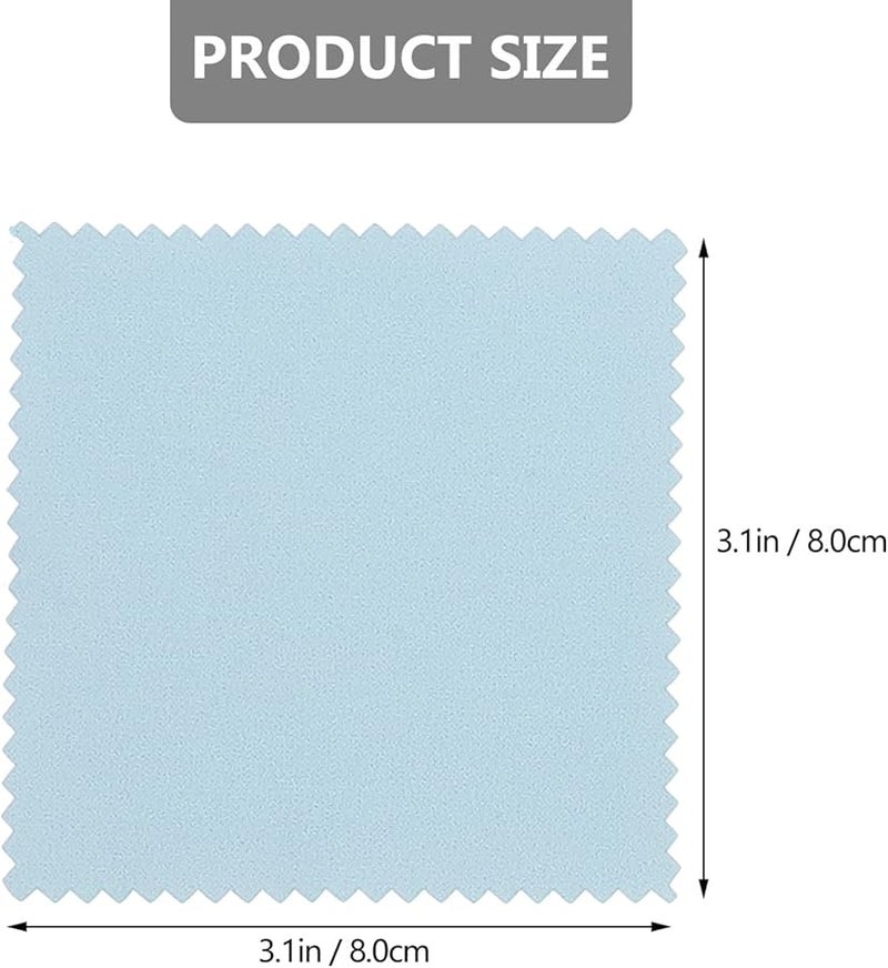 STOBOK 15Pcs Silver Jewelry Polishing Cloths Reusable Cleaning Kit for All Jewelry Care - Image 3