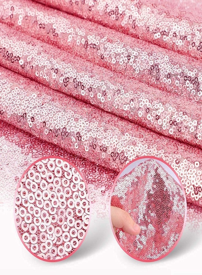 yuboo 6 Pack Pink Sequin Table Runners 12x72 Inch Glitter Table Runner Bulk for Wedding Birthday Baby Shower Party Decorations - Image 2