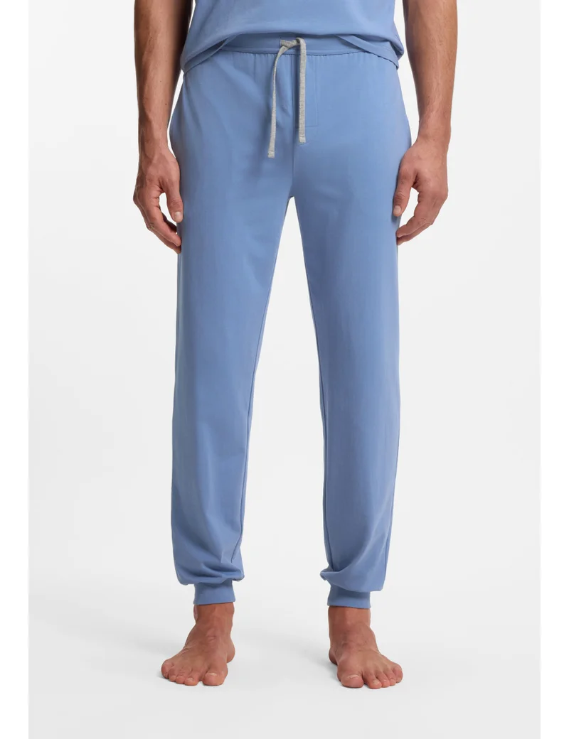 BOSS Stretch-cotton tracksuit bottoms with embroidered logo