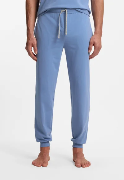 BOSS Stretch-cotton tracksuit bottoms with embroidered logo
