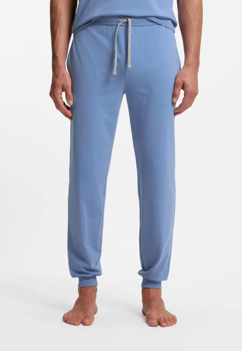 BOSS Stretch-cotton tracksuit bottoms with embroidered logo