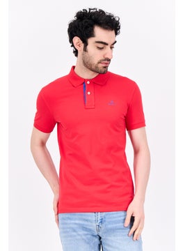 Men Regular Fit Short Sleeve Embroidered Logo Polo T-Shirt, Red - pzsku/Z09231AEEB0C06589F7EAZ/45/_/1737641988/a6da6a2b-ca48-4ca8-82e1-be3ab02ce528