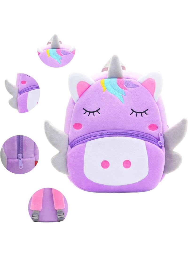 KAKOO Toddler Kids Backpacks Cute Plush Animal Backpack,Mini School Bag for Kids Age 2-6 Years - Image 2