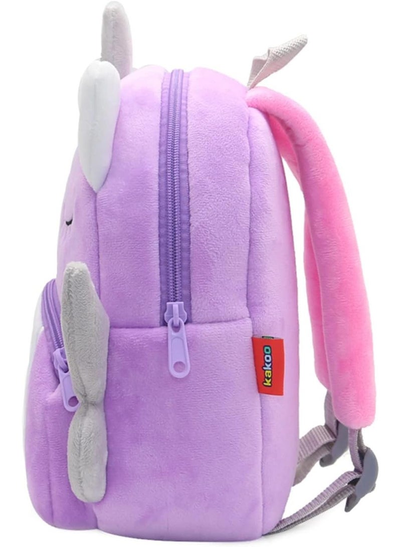 KAKOO Toddler Kids Backpacks Cute Plush Animal Backpack,Mini School Bag for Kids Age 2-6 Years - Image 3