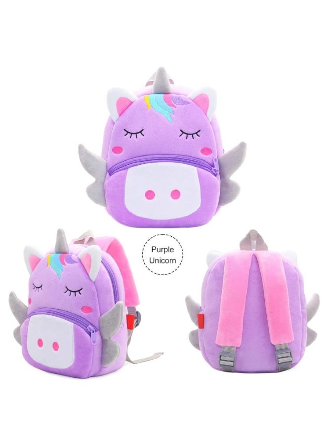 KAKOO Toddler Kids Backpacks Cute Plush Animal Backpack,Mini School Bag for Kids Age 2-6 Years - Image 5