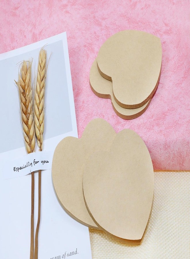 Mini Skater Light Brown Kraft Paper Sticky Notes Heart Shaped Self-Stick Blank Book Tabs Paper Markers Sticky Notes Pad Index Sticker for Home Office Remark Planner (4) - Image 3