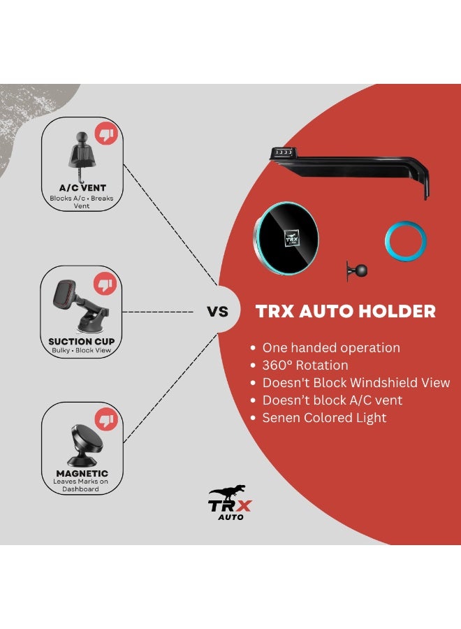 TRX AUTO Magnetic Phone Holder with Qi2 Wireless Charging For Toyota Land Cruiser Prado LC250 2024-2026 | Toyota Accessories | Fast Wireless Charging Phone Holder - Image 2
