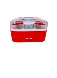 Zahran 8-Jar Yogurt Maker YG6003EG Red/White/Clear  - Image 1