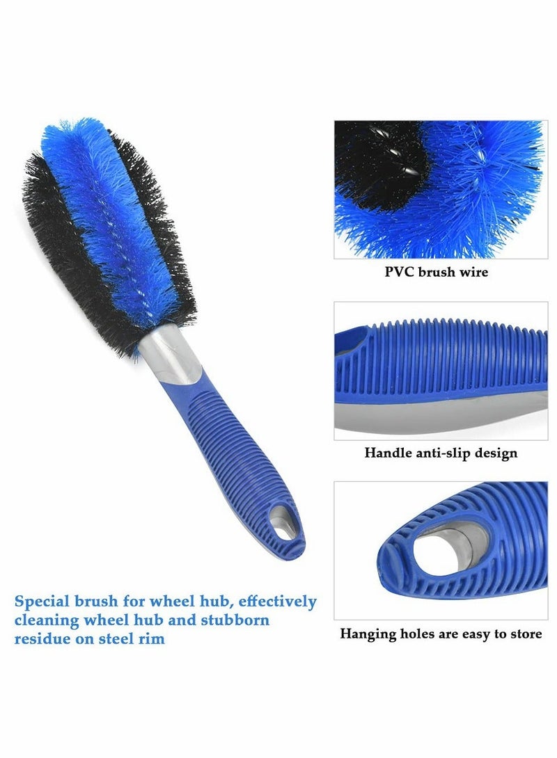 Beauenty Cleaning Brush Car Wheel Brush Set Auto Bicycle Tire Brush Kit Motorcycle Detailing Brush - Image 5