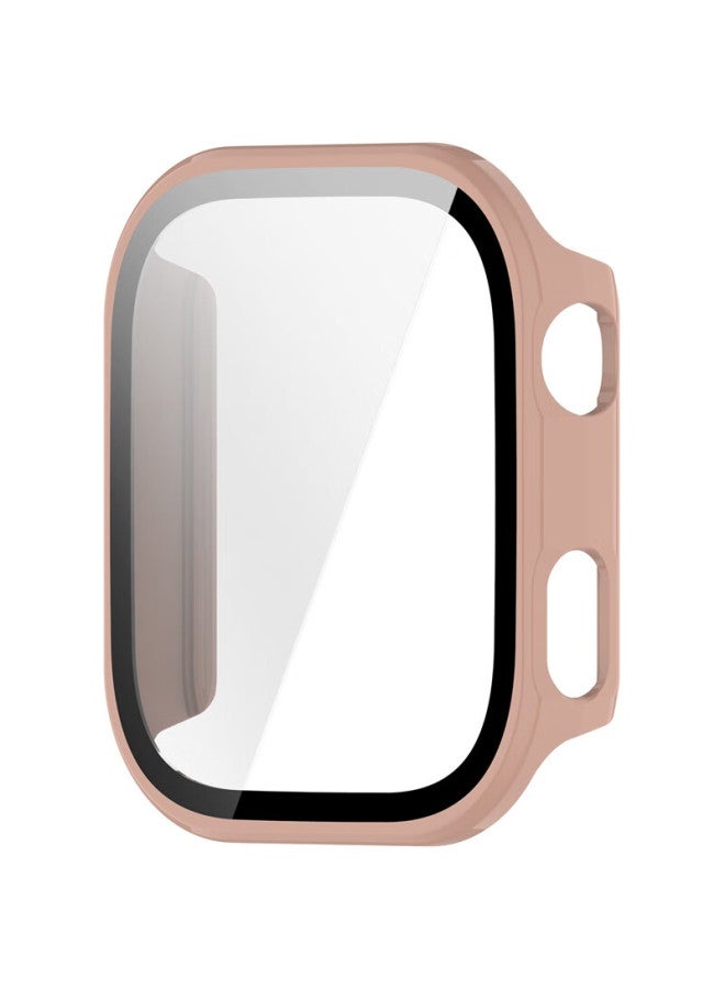 Kmaxai Tempered Glass Screen Protector + Hard Case Full Coverage Shell For Redmi Watch 6 Xiaomi Redmi Watch Protective Case Anti-scratch Screen Film Sakura Pink - Image 3