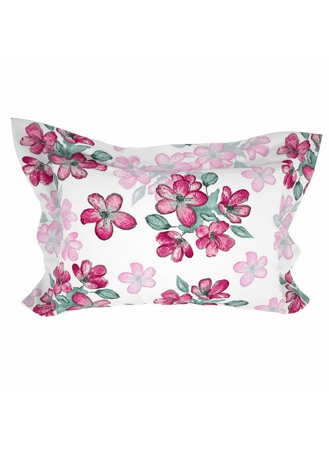 Welspun Microfiber Double Bedsheet (220 Cm X 240 Cm / 43 Cm X 68 Cm) | 105 Tc Sateen Floral Bedsheet & Pillow Covers Set (Lucent White)- Adore - Image 5