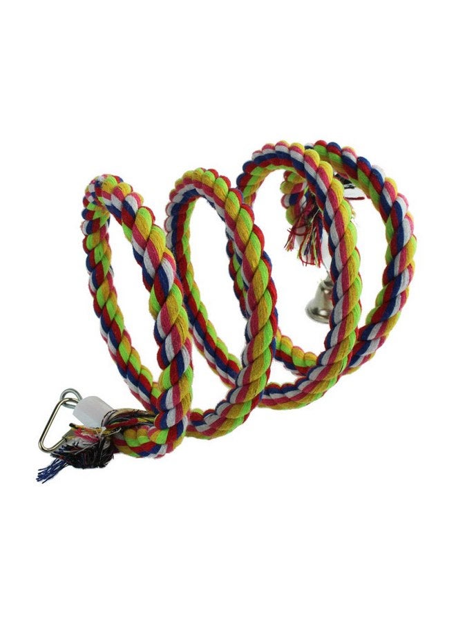 Tayfremn 2pcs 63in Bird Perch Rope Bungee Bird Toy Pure Natural Parrot Toy Cage Parrot Chewing Toy - Image 4