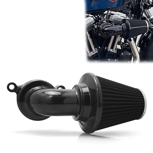 TOPRAMETAL For harley air cleaner filter sportster street road glide king for harley davidson motorcycle air intake (Nake style -Black, A-For Sportster XL models) - Image 1