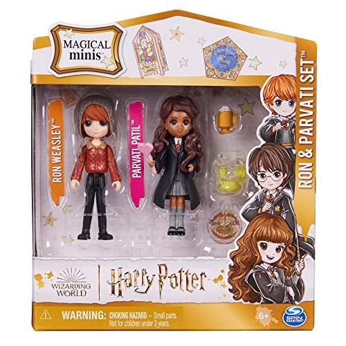 Wizarding World Harry Potter Magical Minis Ron Weasley Parvati Patil Set with 2 Doll Accessories Easter Basket Gifts Kids Toys for Ages 6 and up - Image 5
