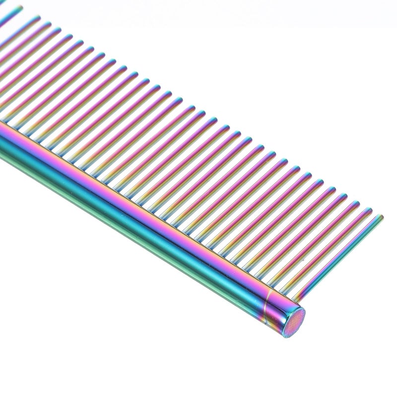 Stainless Steel Pet Grooming Comb for Detangling and Massage with Rounded Ends - Image 4