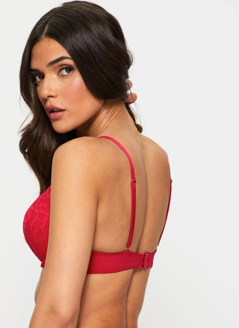 Ann Summers Ann Summers Sexy Lace Planet Padded Boost Red