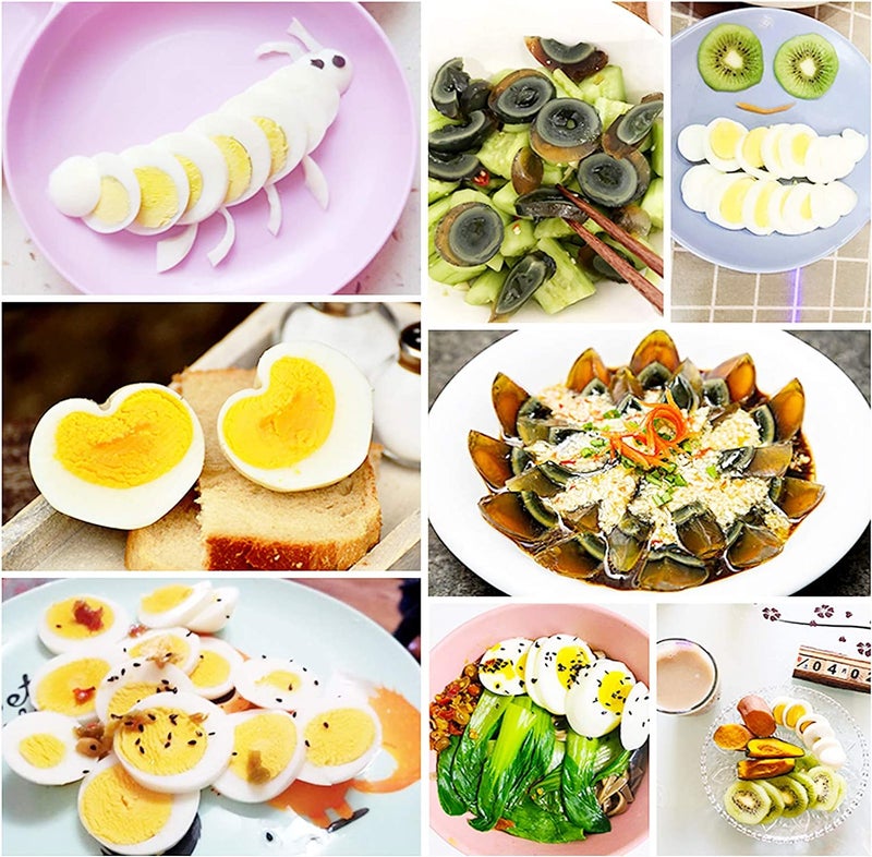 DORMICO Egg Slicer Wedger Stainless Steel Egg Slicer Cutter Heavy Duty Hard Boiled Egg Slicer 3in1 Egg Cutter Black - Image 5