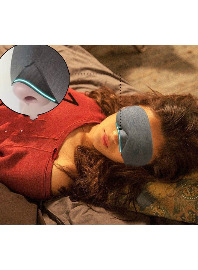 Cotton Sleep Eye Mask  | 100% Blackout Eye Mask for Sleeping | Night Blindfold,Soft and Comfortable with Adjustable Strap - Image 5